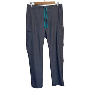 Figs Pants‎ Women Medium Gray Yola Scrub Medical Nurse Doctor Cargo Workwear
